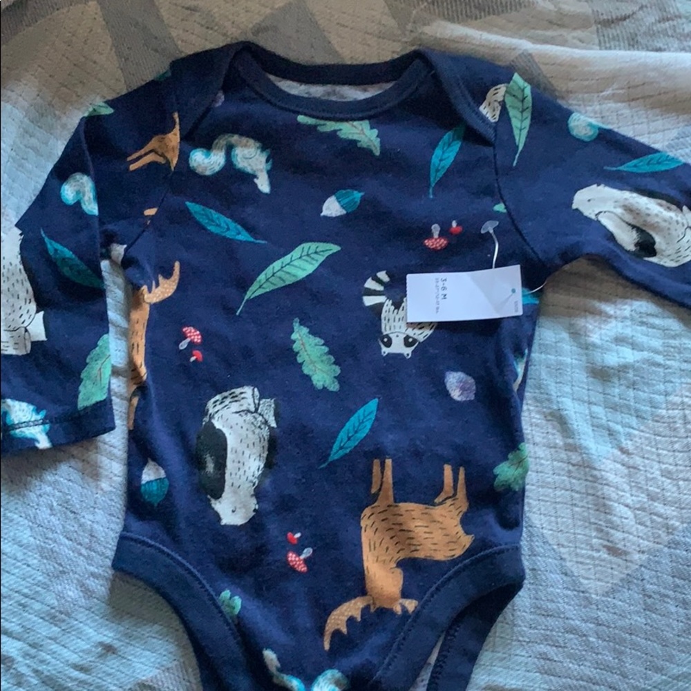 Long sleeve woodsy onesie